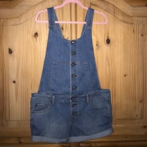 Free People Denim Overalls