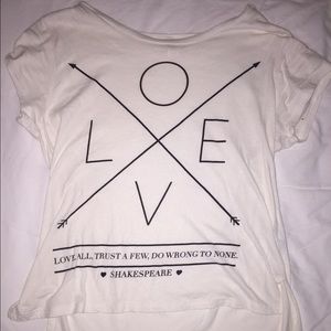 White Shirt "Love"