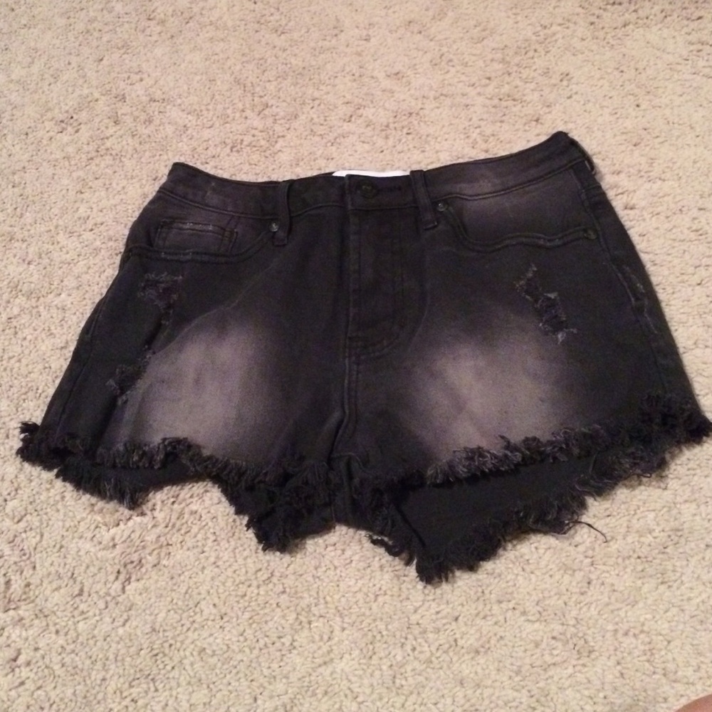 Black denim shorts size 1