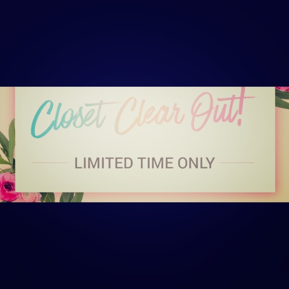 Last chance! Closet close out