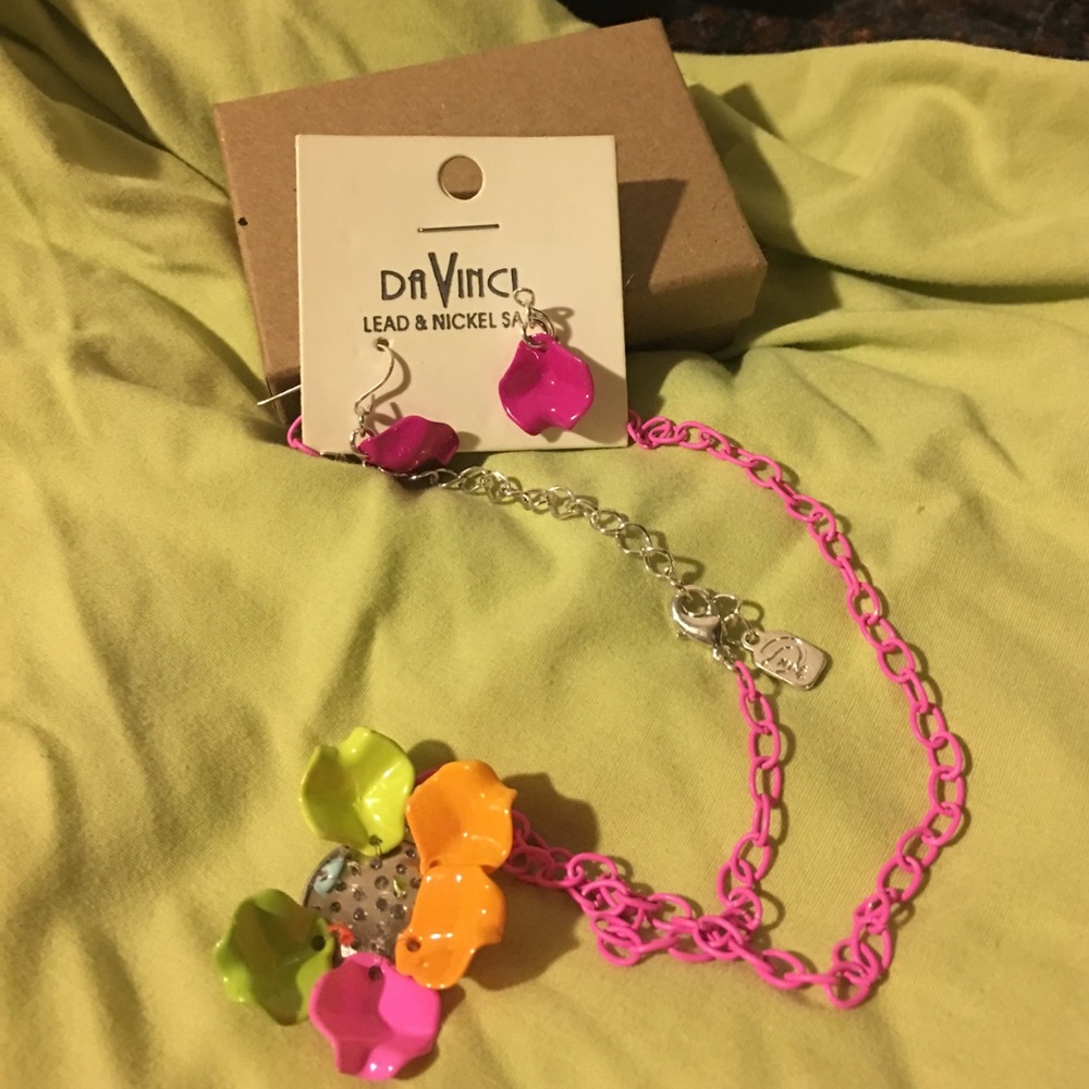 DaVinci necklace & Earings