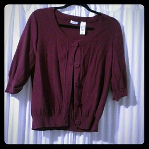 Burgundy Cardigan