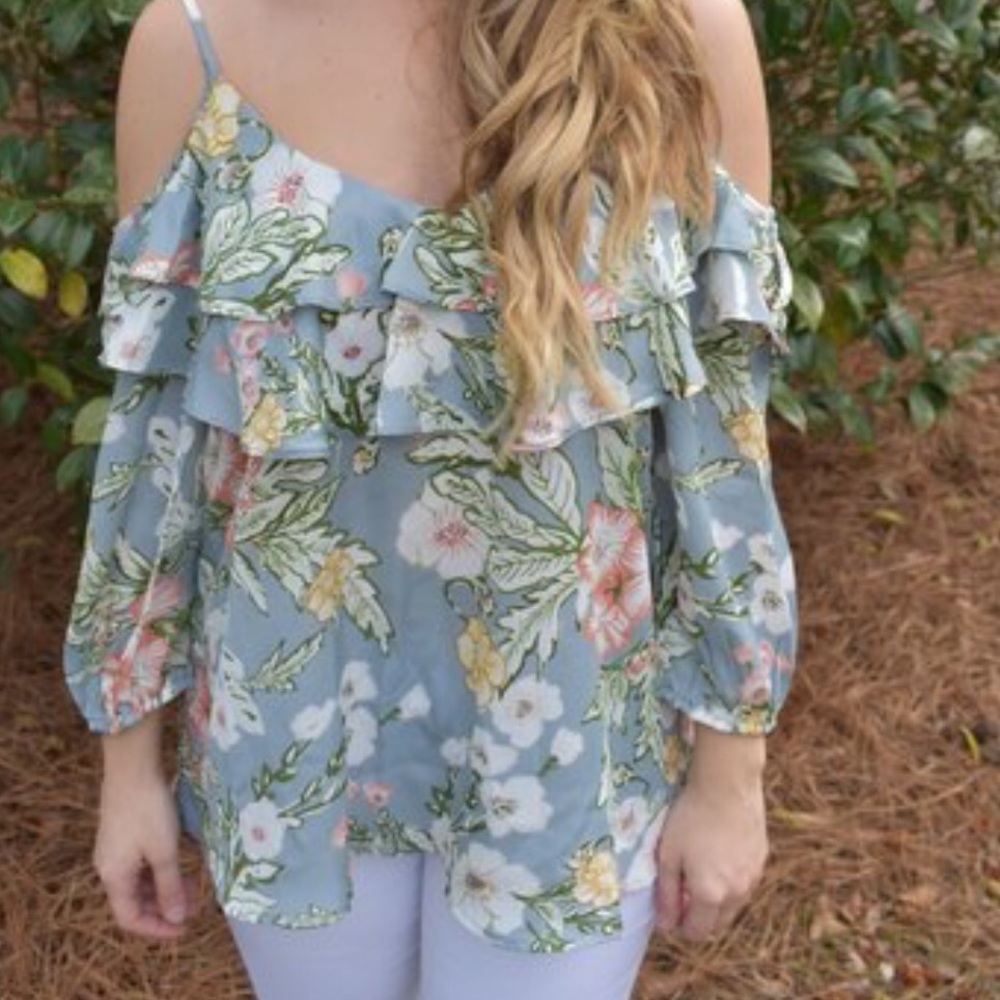 Floral Cold Shoulder