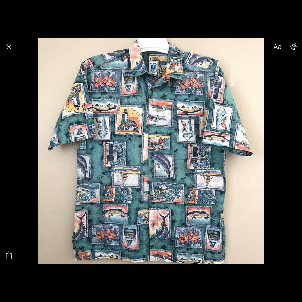 Hook and Tackle Men's Fishing Shirt.