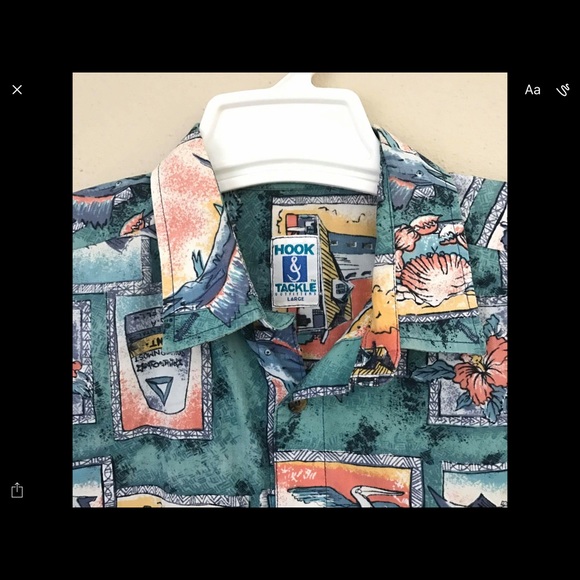 Hook and Tackle Men's Fishing Shirt. - Picture 2 of 2