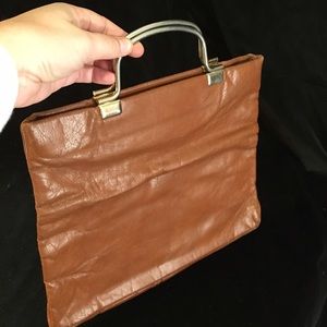 Vintage 70's brown leather purse.