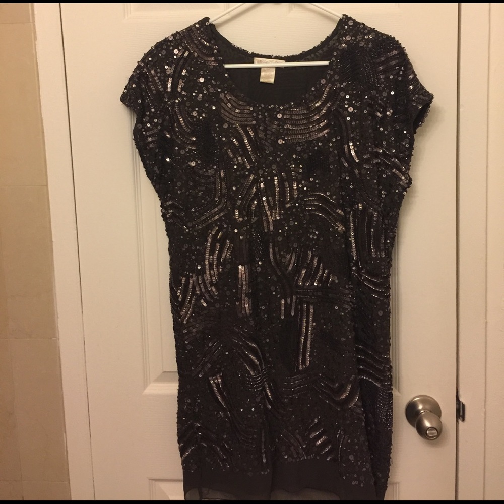 Gold Hawk S Sequin Dress