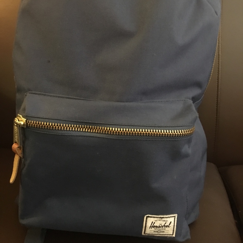 Herschel Backpack with Blue Zipper