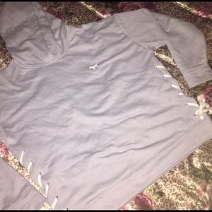 *NWT* Victoria's Secret PINK lace up hoodie size M