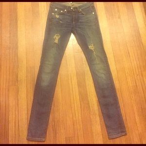 Rag and Bone Destroyed Skinny Jeans: Size 24