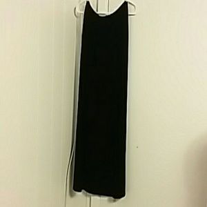 Velvet maxi skirt