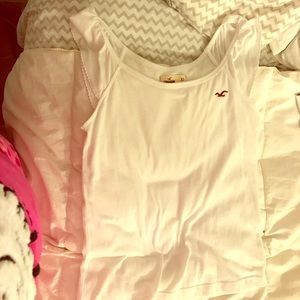 Hollister white tank
