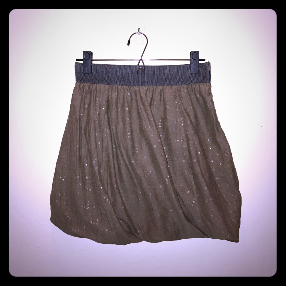 Women's J. Crew collection sequin bubble skirt.