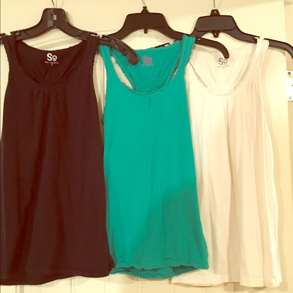 Racerback tanks- all three come together