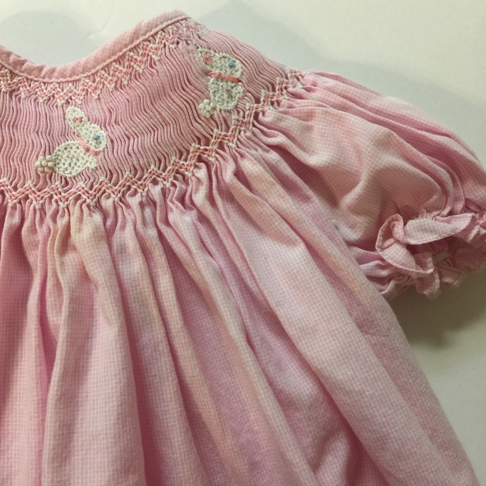 3 mo Easter Smocked Dress