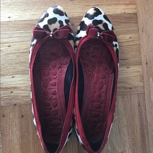Coach leopard flats