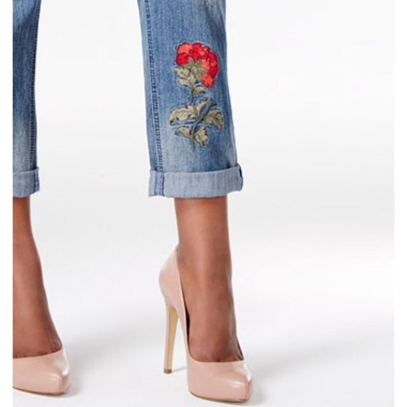 πΉHost Pick! 4/24 $55 Rose Embroidered Jeans S 16 - Picture 5 of 8