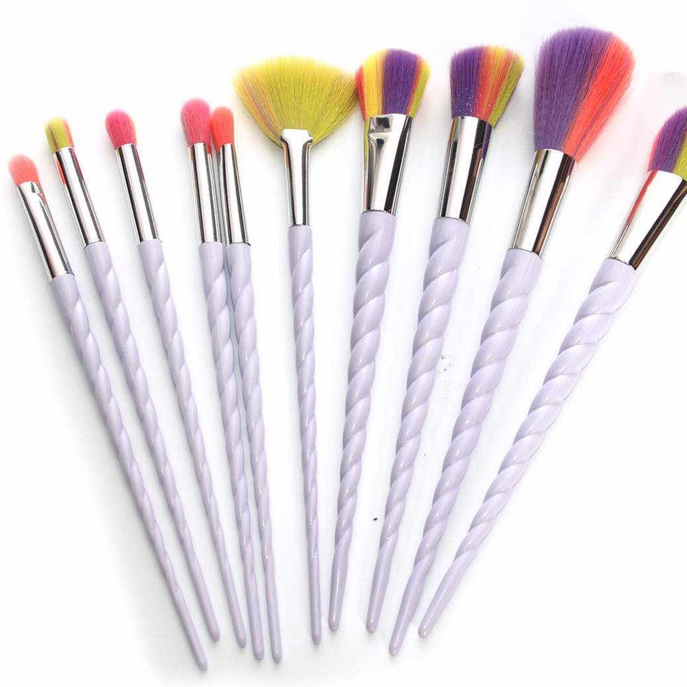 New 10pcs Makeup Unicorns Brushes Set
