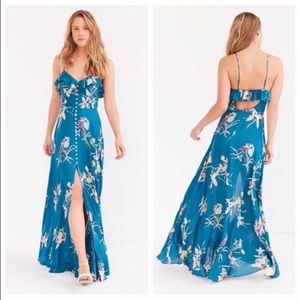 Blue Maxi flower dress