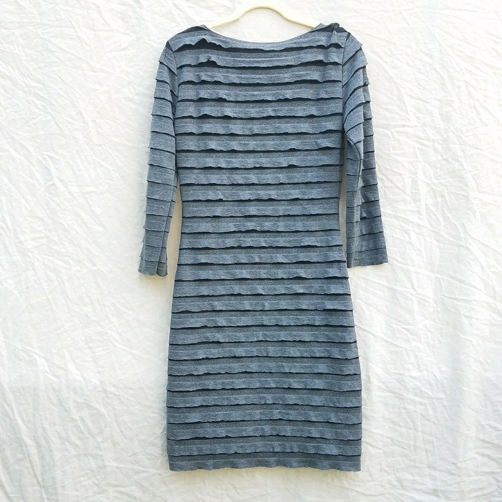 Max Studio Grey Ruffled Dress - Picture 2 of 5