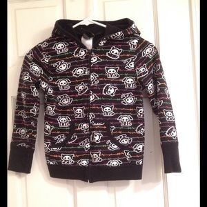 Cat Ear Skelanimals Full Zip Hoodie