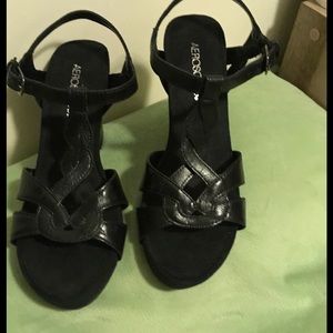 💋Sexy Black Wedge Sandals 💋