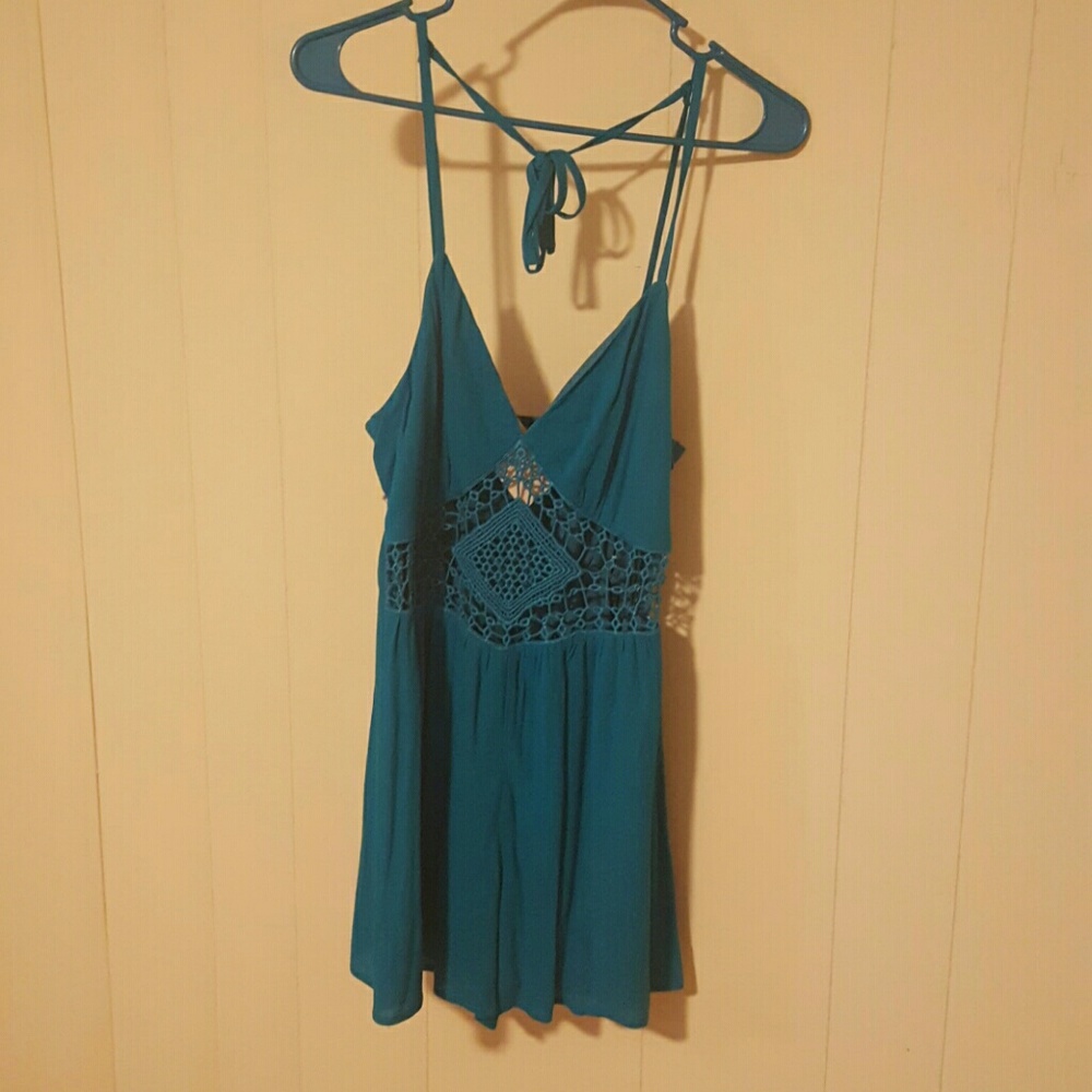 Teal Romper