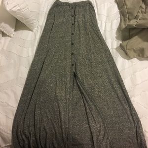 Gray Hollister maxi skirt