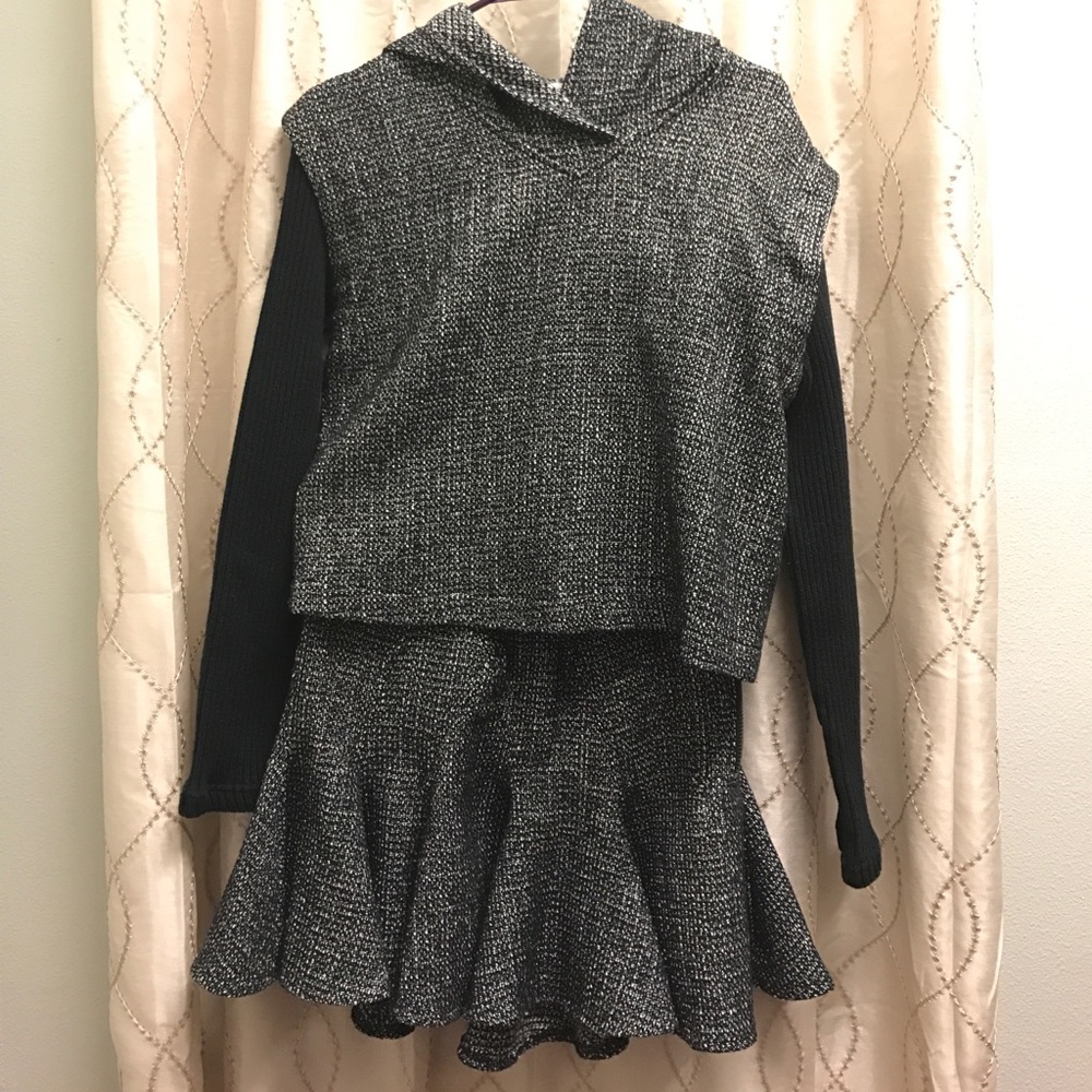 BCBG top and skirt