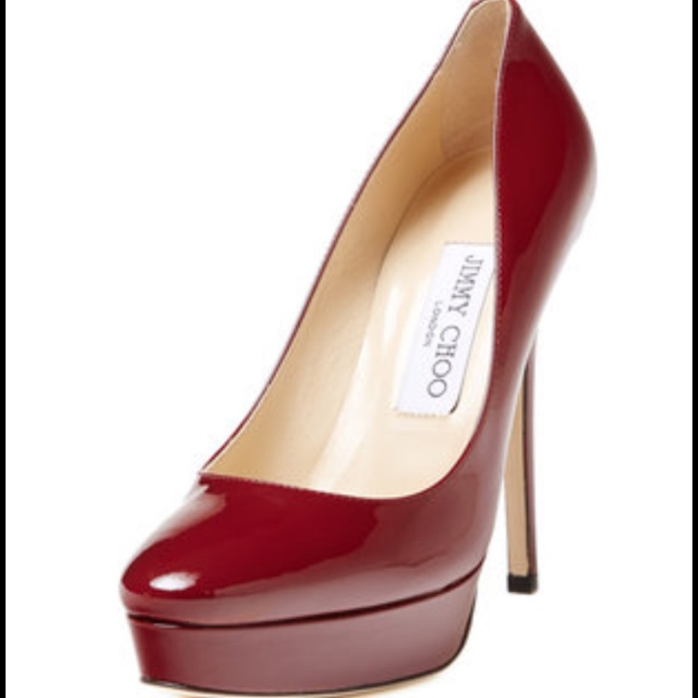 Jimmy Choo Cosmic Patent Leather Platform Pump