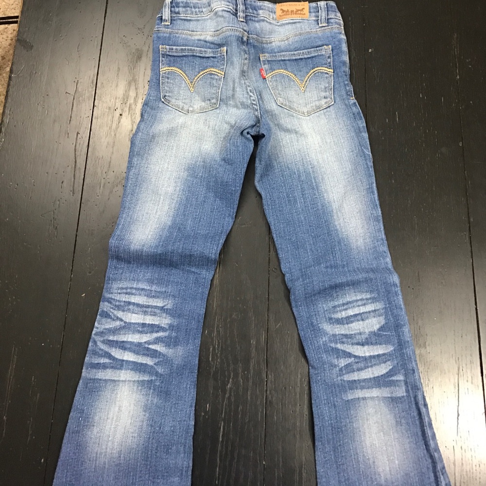 Levi's size 10 slim skinny flare medium wash jeans - Picture 3 of 3