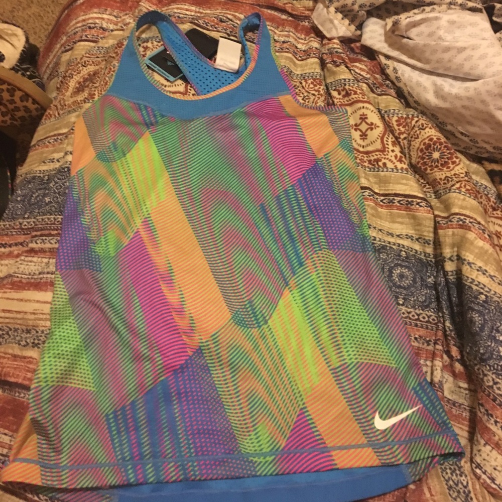 Multicolored Nike tank top