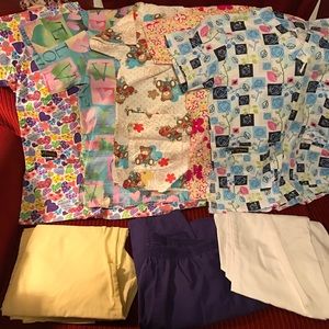Scrub tops and botttoms