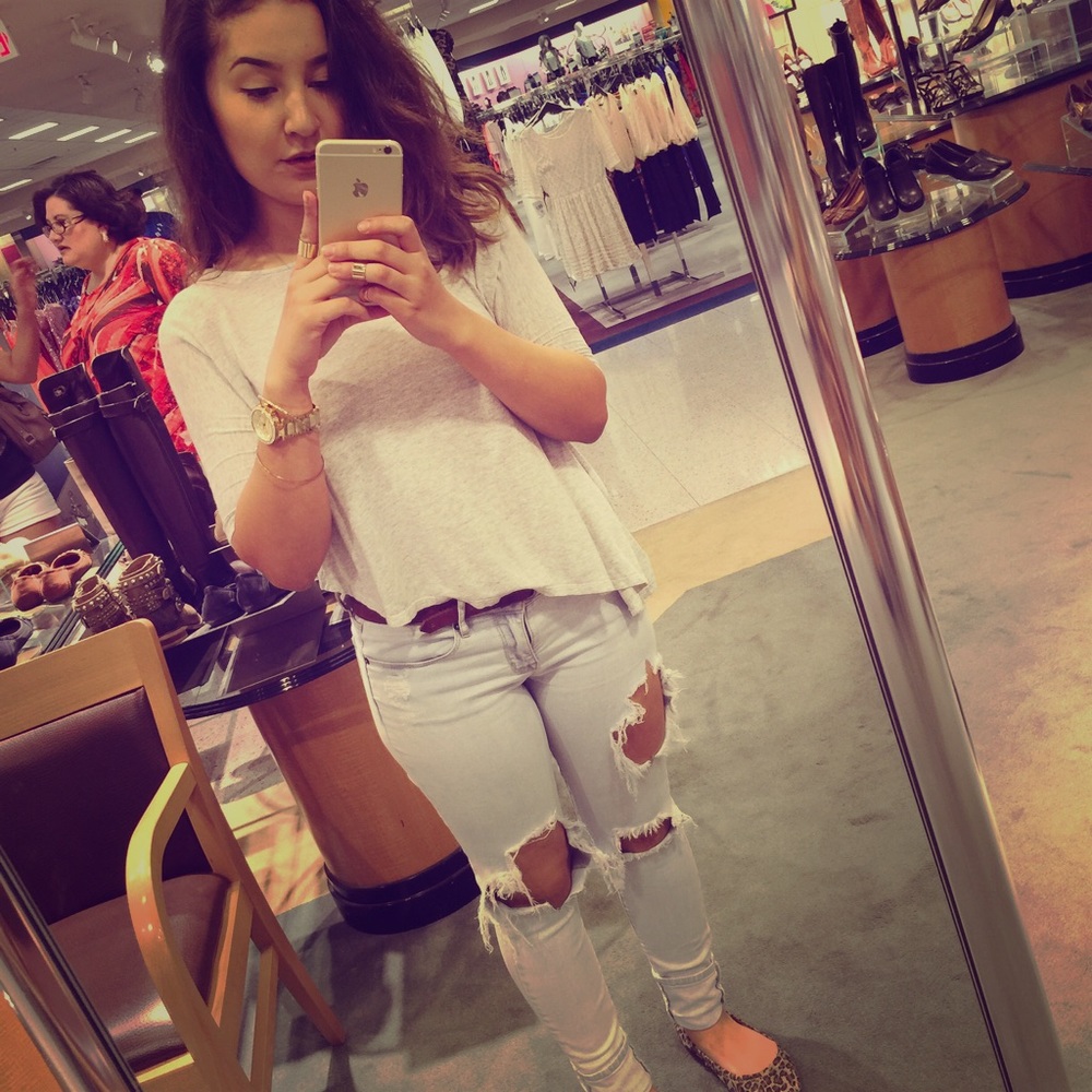 Grey forever 21 top