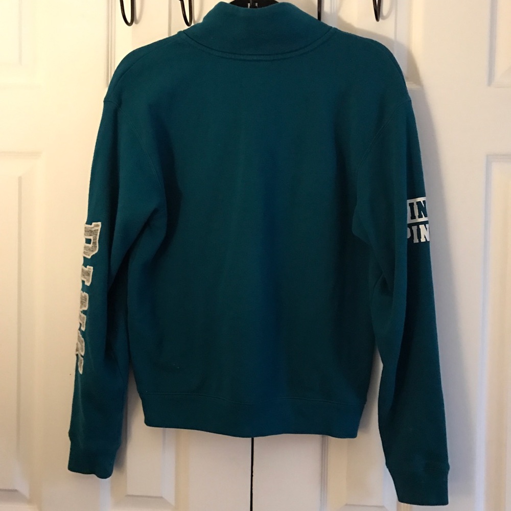 Victoria's Sec Pink 1/4 Zip sweatshirt size-XS(?S) - Picture 2 of 5