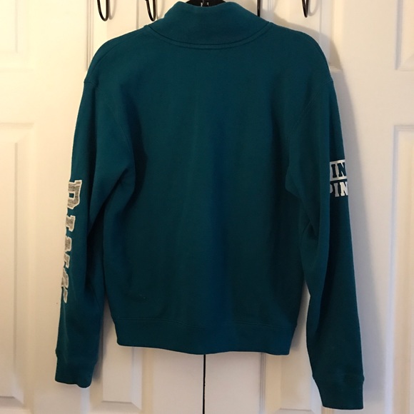 Victoria's Sec Pink 1/4 Zip sweatshirt size-XS(?S) - Picture 2 of 5