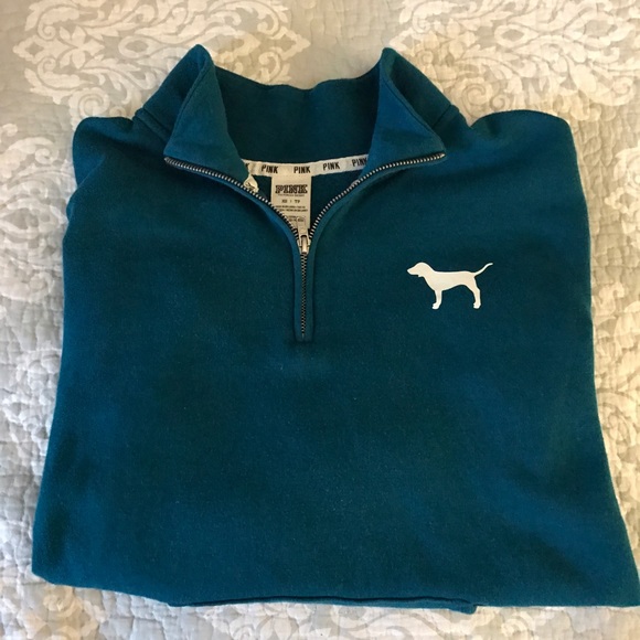 Victoria's Sec Pink 1/4 Zip sweatshirt size-XS(?S) - Picture 3 of 5