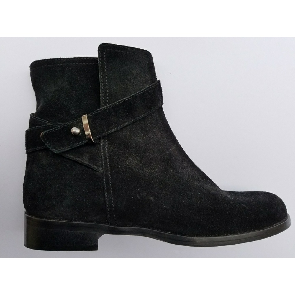 Sesto Meucci Women's Black Suede Ankle Boot, S 9M