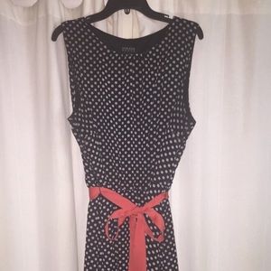 Black and white polka dot dress