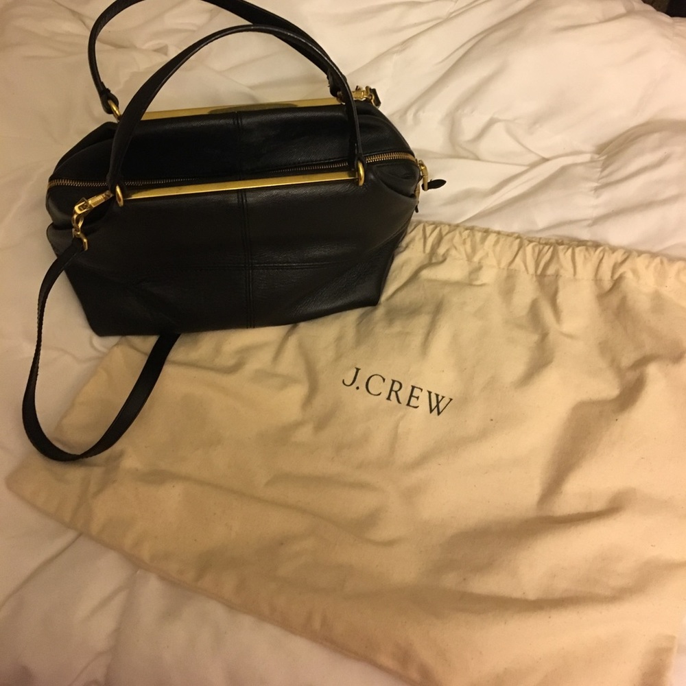 J. Crew Black Leather Bag - Picture 5 of 6