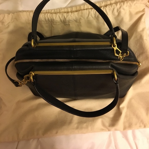 J. Crew Black Leather Bag - Picture 2 of 6