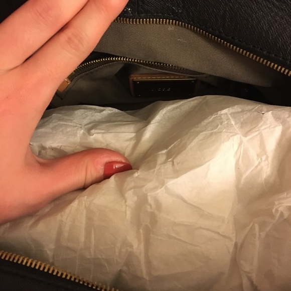 J. Crew Black Leather Bag - Picture 4 of 6