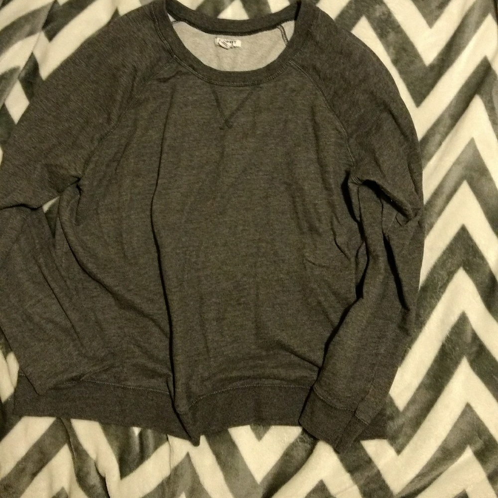 Plain grey sweatshirt