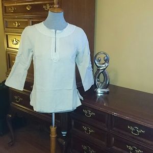 55% LINEN w/white embroidery