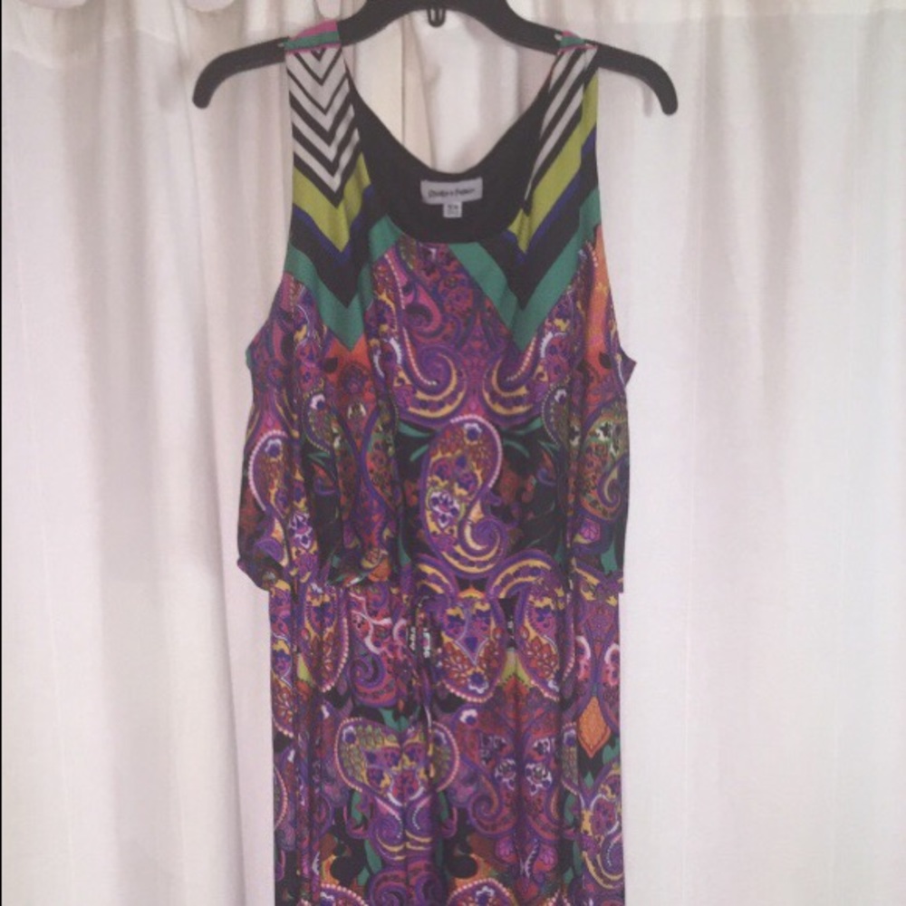 Multi-colored maxi dress