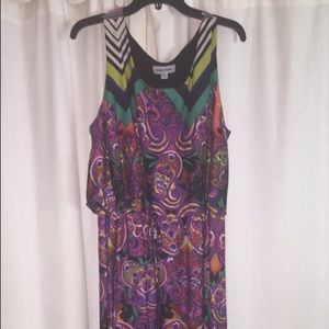 Multi-colored maxi dress
