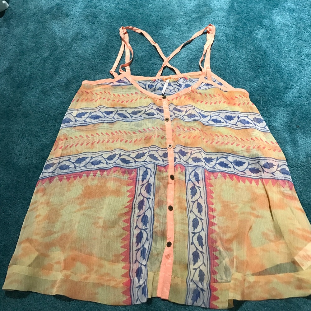 Free People patterned tank top