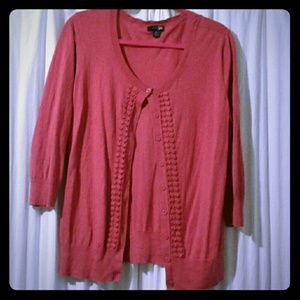 Raspberry Colored Cardigan
