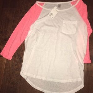 H&M raglan baseball tee