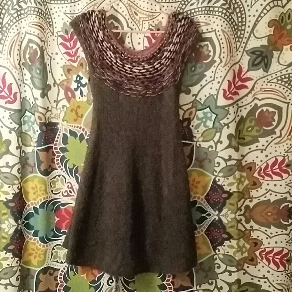 Free People gray knit dress
